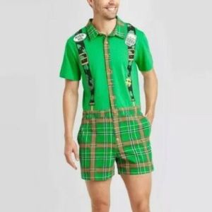 NWT Mad Engine Men St. Patrick's Day Shorts Romper